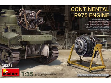 us continental r975 radial engine 1 35 MINIART 35321 010