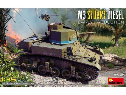 m3 stuart diesel early production 1 35 MINIART 35417 021