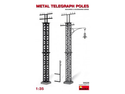 metal telegraph poles 1 35 MINIART 35529 08