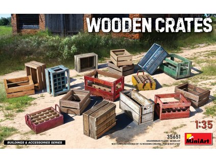 wooden crates 1 35 MINIART 35651 07