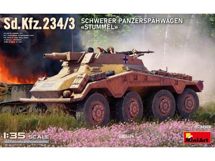 sd kfz 234 3 schwerer panzerspahwagen stummel 1 35 MINIART 53001 019