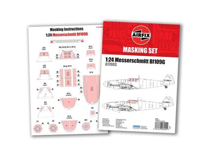 masking set for messerschmitt bf109g 5 g 6 1 24 AIRFIX A65009 02