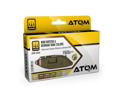 atom wwi british german colors set