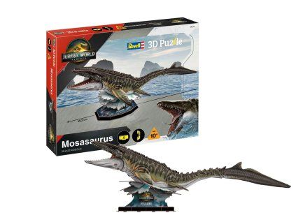 3d puzzle mosasaurus jurassic world rebirth REVELL 00244 07