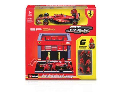 bburago formula 1 pit pass ferrari racing 2022 16 charles leclerc 1 43 03