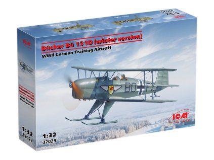 bucker bu 131d winter version wwii german training aircraft 1 32 ICM 32029 07