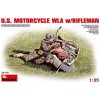 U.S.Motorcycle WLA with Rifleman 1/35 MiniArt