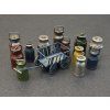 Milk Cans with Small Cart 1/35