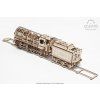 Ugears Dampflokomotive mit Tender-Holzbausatz