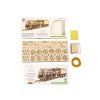 Ugears Steam Locomotive with tender wooden construction kit