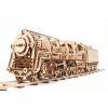 Ugears Steam Locomotive with tender wooden construction kit