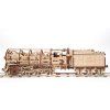 Ugears Steam Locomotive with tender wooden construction kit