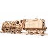 Ugears Dampflokomotive mit Tender-Holzbausatz