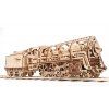 Ugears Dampflokomotive mit Tender-Holzbausatz