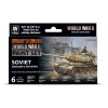 Sada akrylových barev Vallejo Model Color - Soviet Armour and Infantry from WW2 6x17ml
