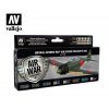 Vallejo Model Air Color Acrylic Paint Set - Imperial Japanese Navy (IJN) Colors Pre-War to 1945 8x17 ml