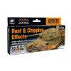 Farby Vallejo sada Rust & Chipping Effects - Hrdza a odpukliny 8x17 ml