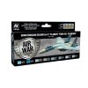 Vallejo Model Air Color Acrylic Paint Set - Su-27 Flanker from 80s to present 8x17ml