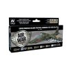 Vallejo Model Air Color Acrylic Paint Set - Soviet/Russian Tactical Schemes 1978 - 1989 (part 2) 8x17ml