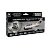 Sada akrylových farieb Vallejo Model Air Color - Silver Darts 1950 - 1980 8x17ml