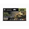 Vallejo Model Air Color Acrylic Paint Set - Middle East Wars 1967 to Present 8x17ml
