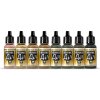 Vallejo Model Air Color Acrylic Paint Set - WWII British Colors Africa 1939-1943 8x17ml