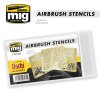 Airbrush Stain Stencils 3pcs 6x6cm