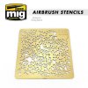 Airbrush Stain Stencils 3pcs 6x6cm