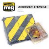 Airbrush Stain Stencils 3pcs 6x6cm
