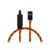 Extension cable JR 30cm with fuse twisted (PVC)