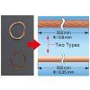 Brass wire set (55 cm)