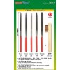 Needle file set (5pcs) + cleaning brush