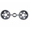 Ráfiky kolies pre Porsche 911 RSR Fr.Wheel silver 26mm 1/10 2 ks
