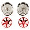 Kolesá Tamiya 6-spoke chr./red 26mm Off+2 1/10 2 ks