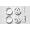 Disky kolies zadné 22mm biele pre ťahač 1/14