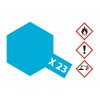 Tamiya Acrylfarbe X-23 – Klarblau glänzend, 23 ml