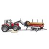 Massey Ferguson 7480 s nakladačm a prívesom 1/16