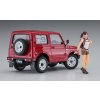Suzuki Jimmy with camper girl Figure 1/24