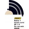 Hairpin Curve R1/90° Curve 2pcs