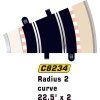 Curve R2 22.5° 2 pcs