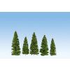 Diorama trees - coniferous 40 pcs 70-140mm high