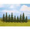 Diorama trees - coniferous 9 pcs 80-120mm high