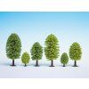 Diorama trees - deciduous 10 pcs mix 50-90mm high