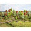Diorama trees - deciduous spring 10 pcs mix 50-90mm high