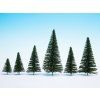 Diorama trees - coniferous plug-in 10 pcs mix 50-140mm