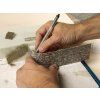 Wooden wall 3D-cardboard strip 25 x 12.5 cm HO