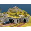 2-track tunnel portal 23.5 x 13 cm HO