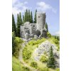Castle ruin 20x16.3x16.5 cm HO