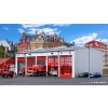 Fire station garage HO
