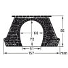 Tunnel portal 1-track 2pcs HO